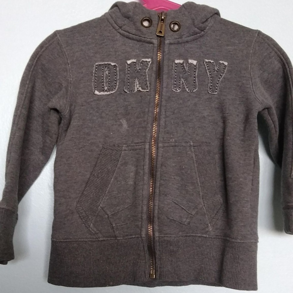 DKNY Boys Gray Hoodie Jacket